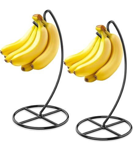 Beesini 2 Pack Banana Hanger, Banana Tree Holder Metal, Banana